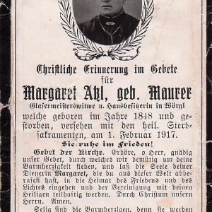 Atzl Margaret Geb. Maurer